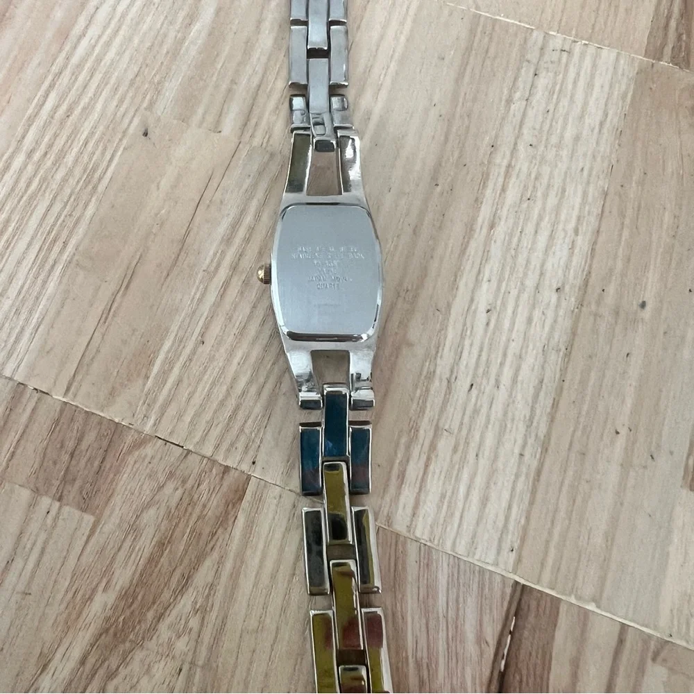 Anne Klein ladies two tone bracelet dress watch NEW BATTERY